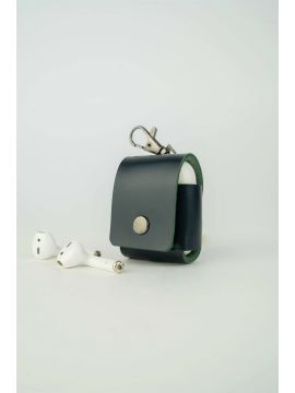 Чехол для Apple AirPods темно зеленый